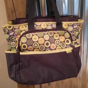 Diaper bag boy or girl brown & yellow Baby Boom
